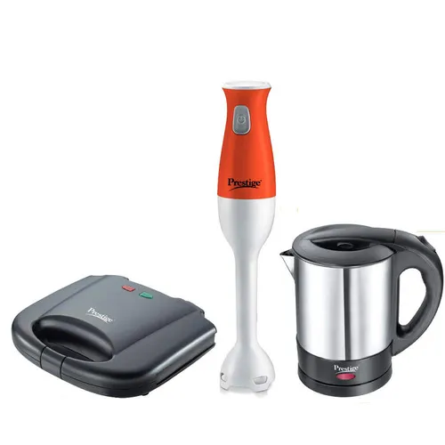 Prestige Breakfast set - Electric Kettle, Sandwich Toaster & Hand Blender