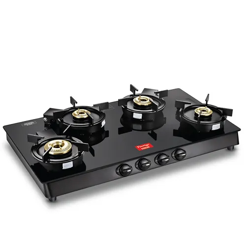 Prestige Svachh Neo Toughened Glasstop Liftable Burners Gas Stove (Black)